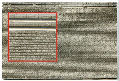 Kibri 36910 Z Scale Brick Wall Material -- 5-7/8 x 3-15/16" 15 x 10cm Styrene Sheet