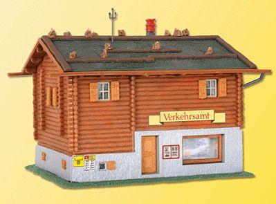 Kibri 38021 HO Scale VerkehrsAMT Alpine House -- 4-13/64 x 3-13/64 x 2-13/16" 10.5 x 8 x 7cm