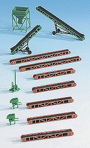 Kibri 38606 HO Scale Assorted Coaling Accessories -- 13 Pieces