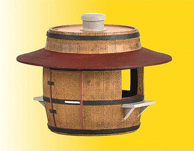 Kibri 38673 HO Scale Barrel-Shaped Beer, Wine & Soda Sales Booth -- Kit