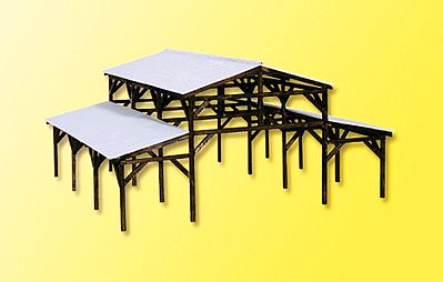 Kibri 39095 HO Scale Wooden Shelter - Kit -- 4-3/4 x 4-1/8 x 2-3/8" 12 x 10.5 x 6cm