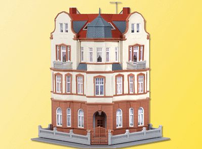 Kibri 39100 HO Scale Eckhaus Diplomat Villa in Bonn -- 5-5/16 x 5-5/16 x 7-1/8" 13.5 x 13.5 x 18cm