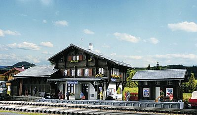 Kibri 39370 HO Scale Oberried Station Lvon -- 12-5/8 -- 21-7/8 , B 6-5/16" H 5-/12" 32-55.5 B 16, H14cm