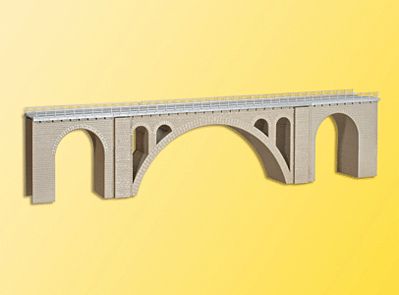 Kibri 39720 HO Scale Viaduct Stone Arch Bridge -- Single Track 23-3/8 x 2-13/16 x 4-13/16" 58.4 x 7 x 12cm