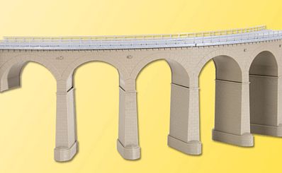 Kibri 39725 HO Scale Curved Stone Viaduct - R1 14-3/16" -- Single Track 90 Degrees (357-360mm) 60 x 8 x 17cm