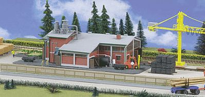 Kibri 39816 HO Scale Sawmill with Interior -- 23-5/8 x 6-11/16 x 4-5/16" 60 x 17 x 11cm