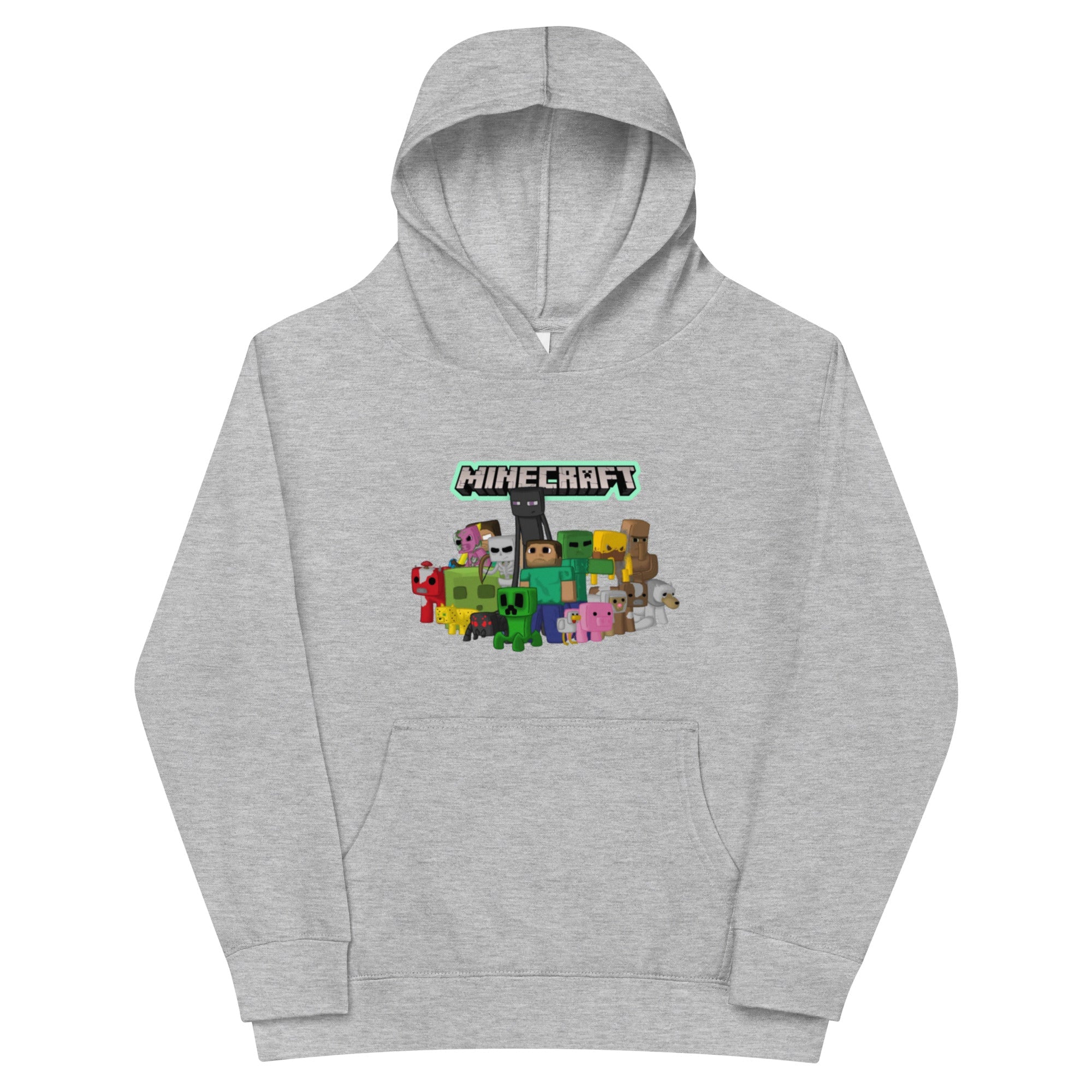 Minecraft Heroes Design Kids Fleece Hoodie