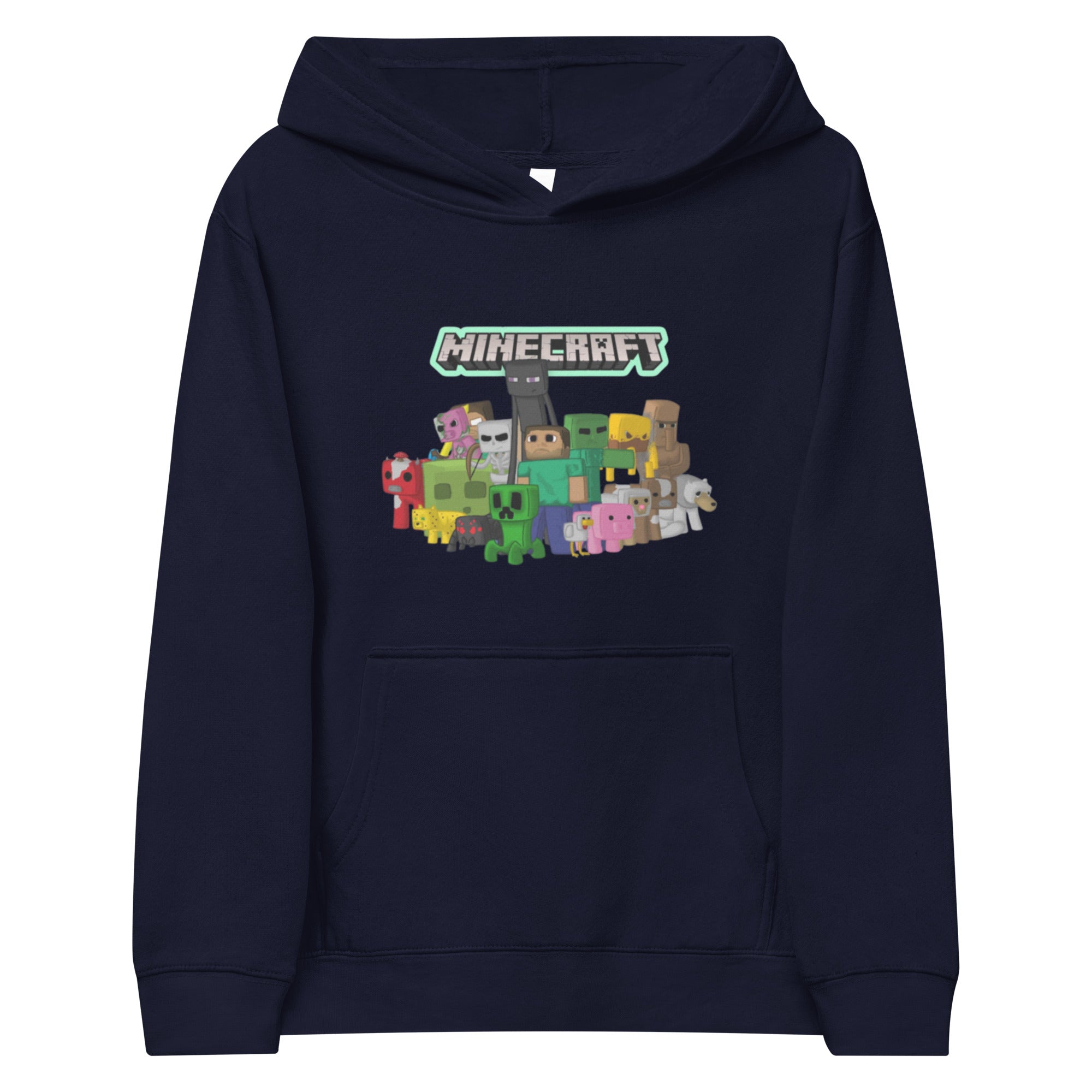 Minecraft Heroes Design Kids Fleece Hoodie