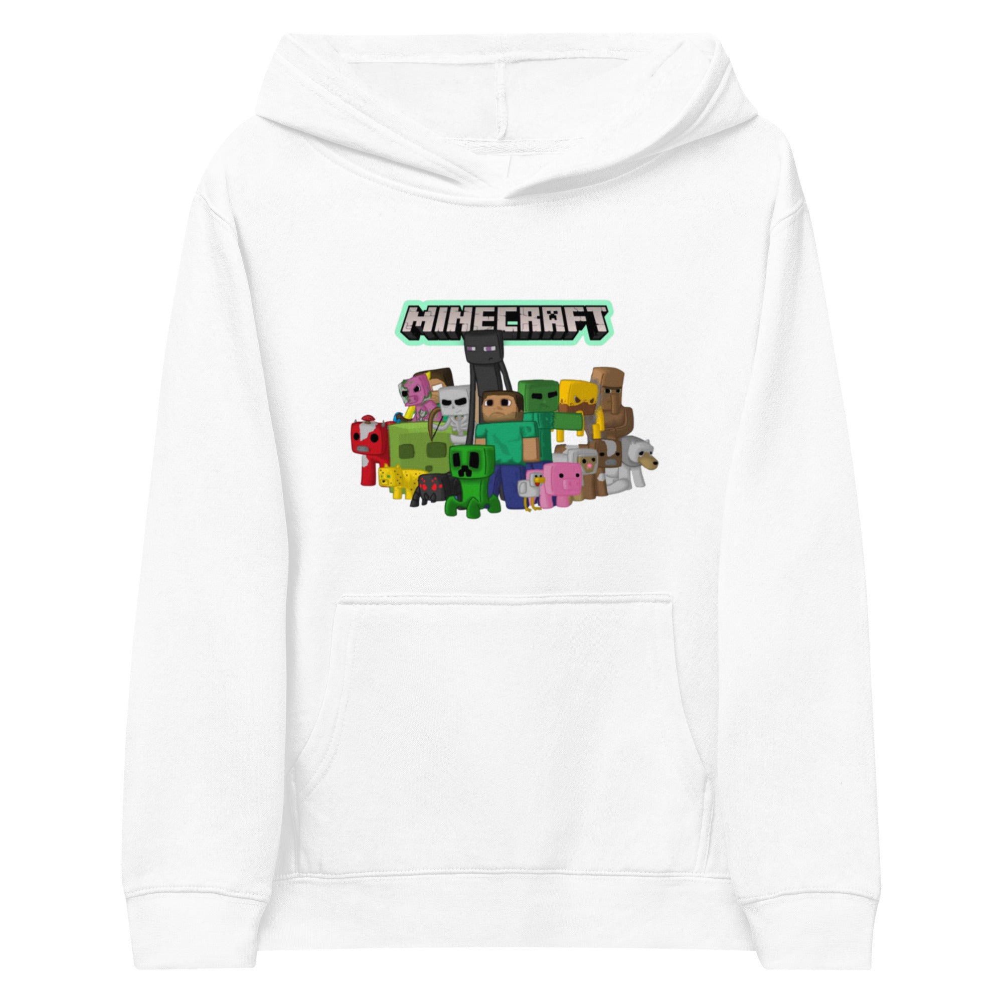 Minecraft Heroes Design Kids Fleece Hoodie