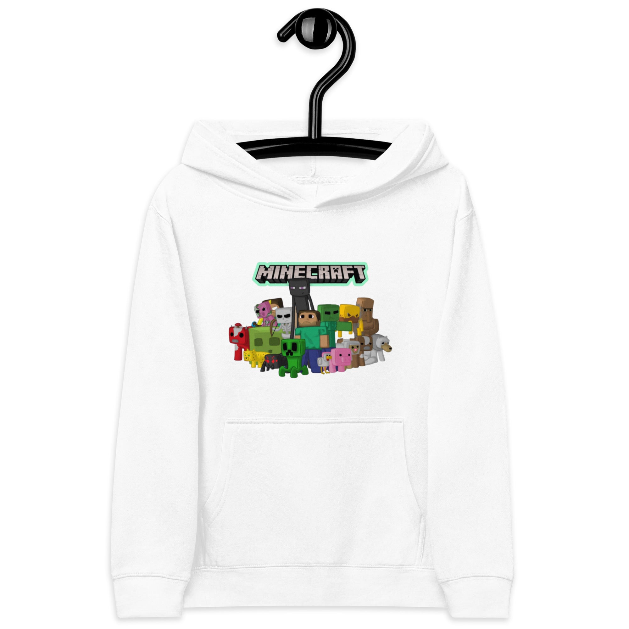 Minecraft Heroes Design Kids Fleece Hoodie