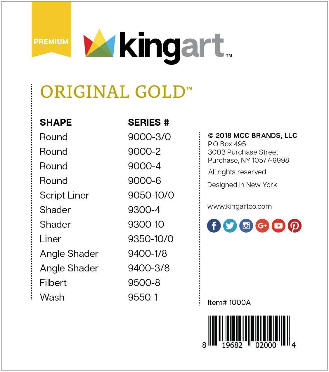 Original Gold® Brushes 12 pc