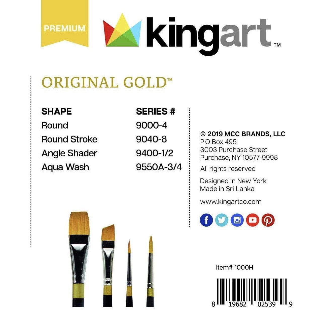 Original Gold® Brushes 4 pc