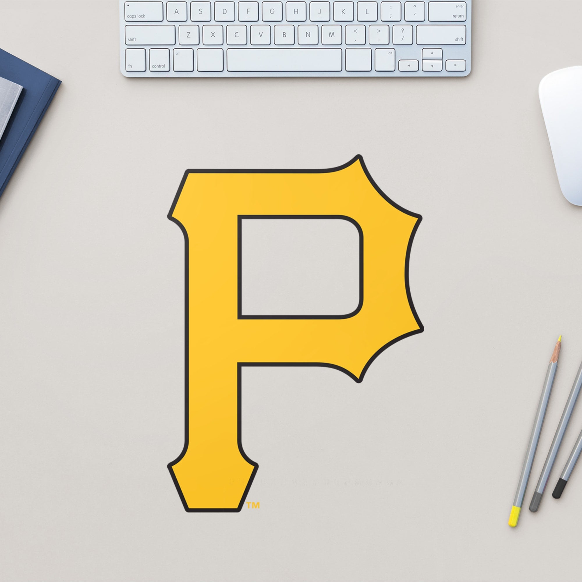 Pittsburgh Pirates - RealBig Logo Collection - Official MLB - Reusable Vinyl Wall Decals