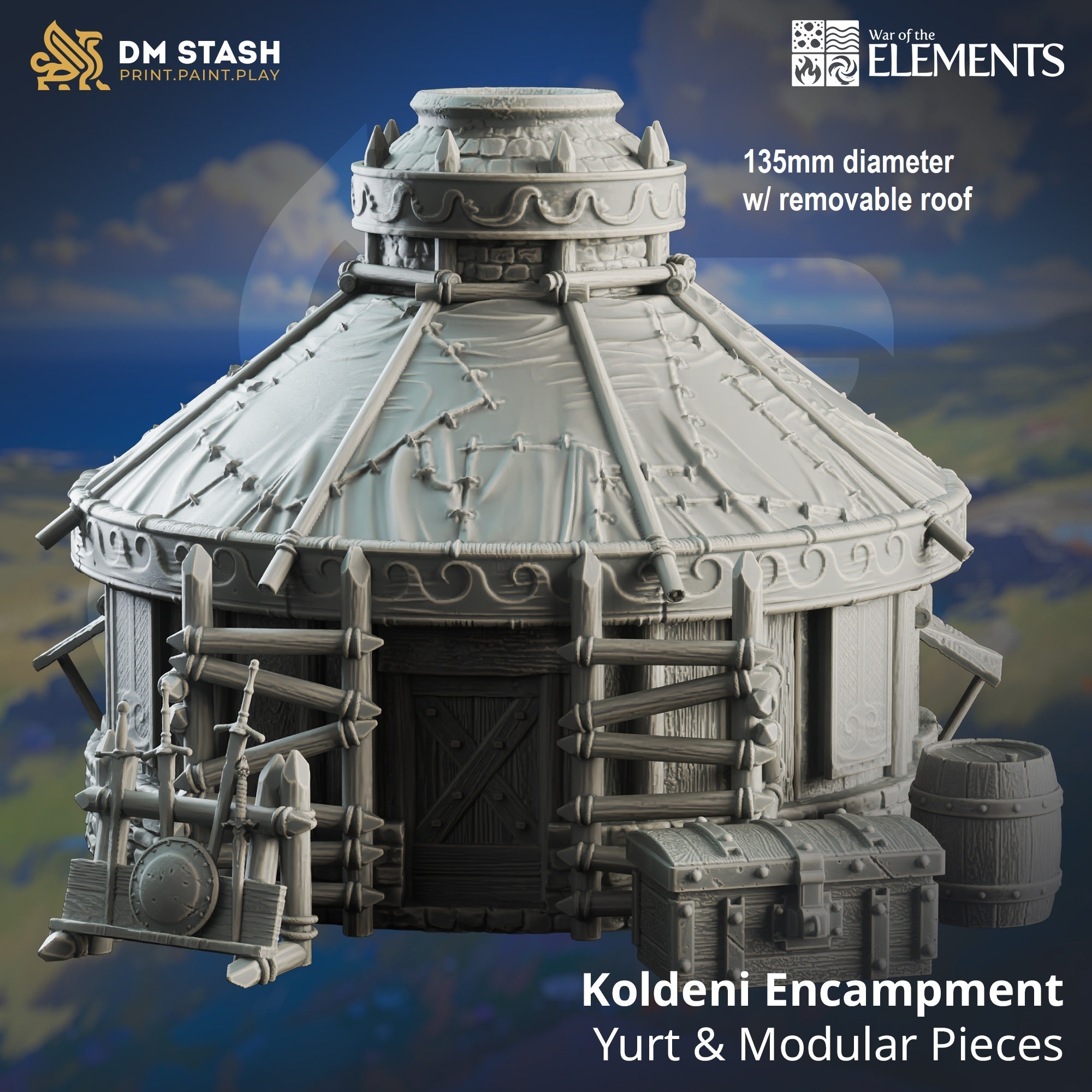 Koldeni Encampment - Yurt + Modular Pieces (Terrain)