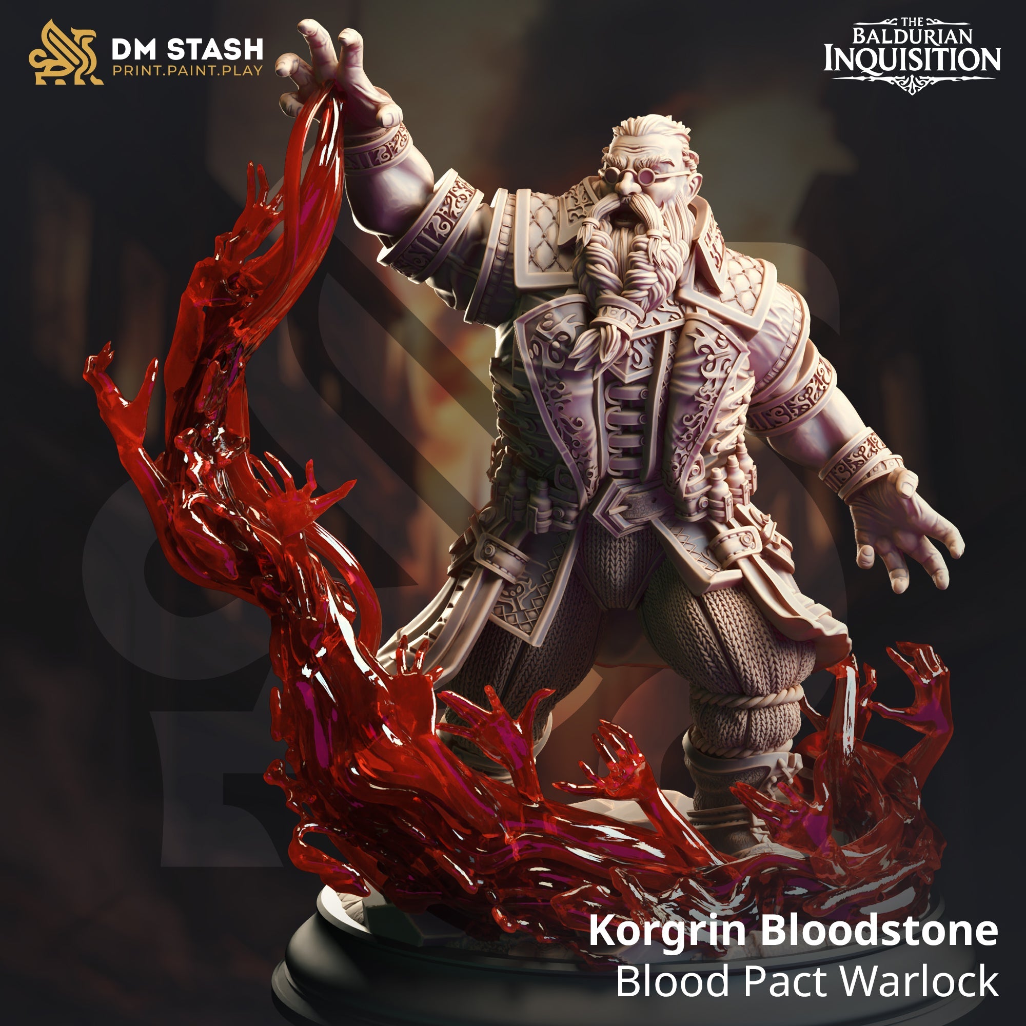 Korgrin Bloodstone, Blood Pact Warlock (Male Dwarf Warlock)