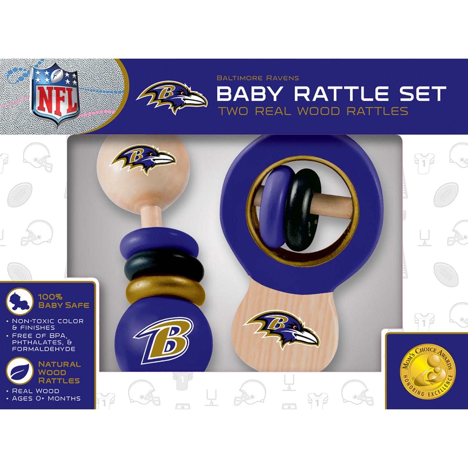 Baltimore Ravens - Baby Rattles 2-Pack