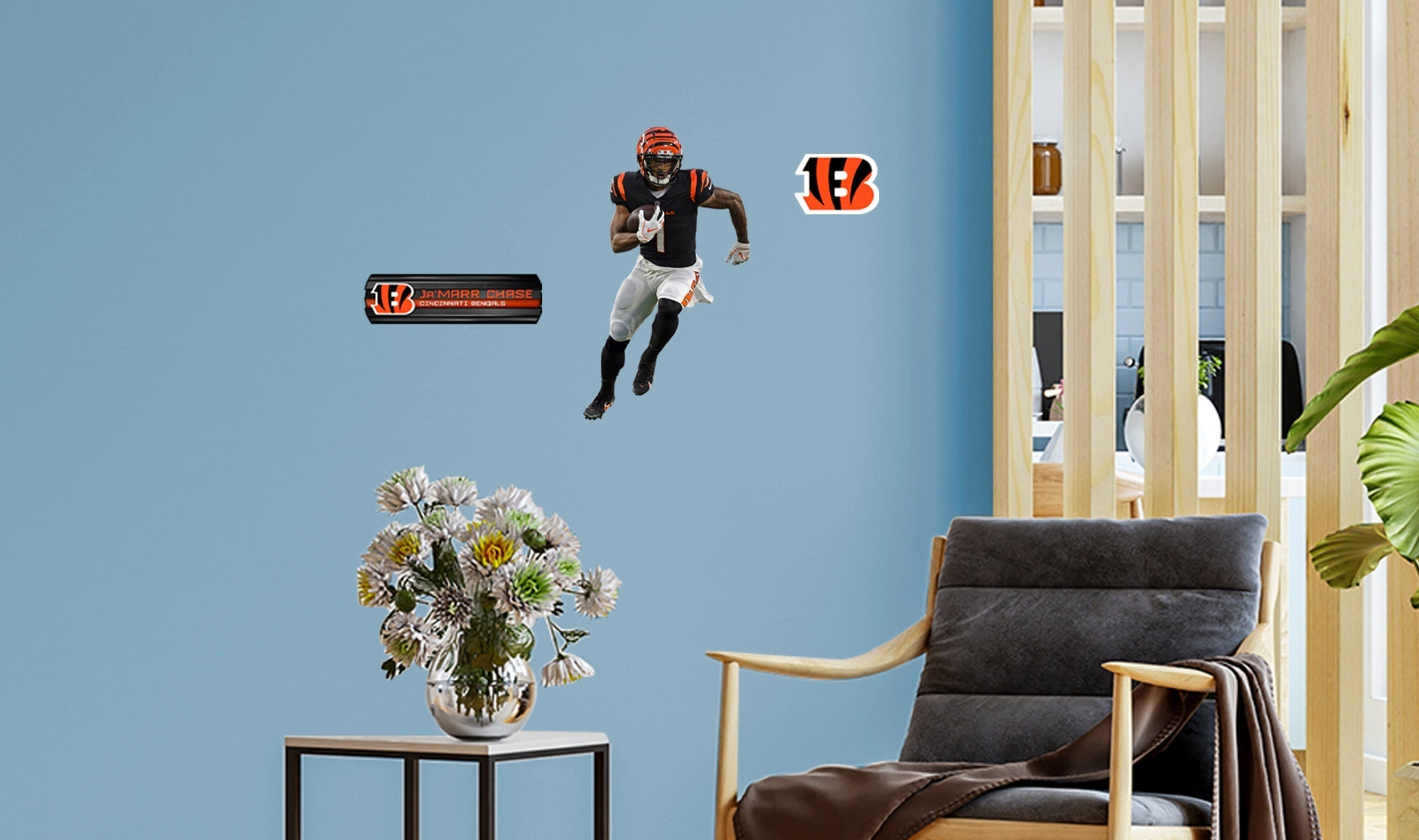 Ja'Marr Chase - RealBig Collection - Official NFL - Cincinnati Bengals - Reusable Vinyl Wall Decals #1