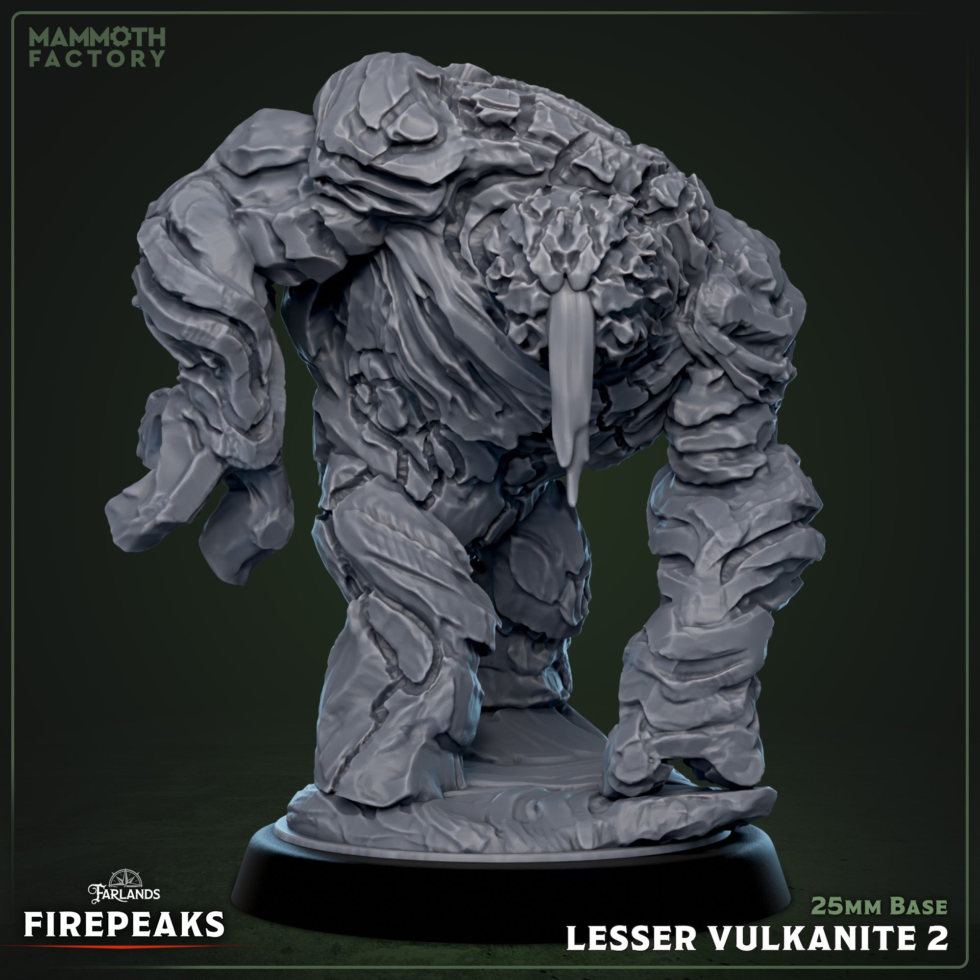 Lesser Vulkanite: Sculpt 2 (Stone Golem / Magma Elemental)