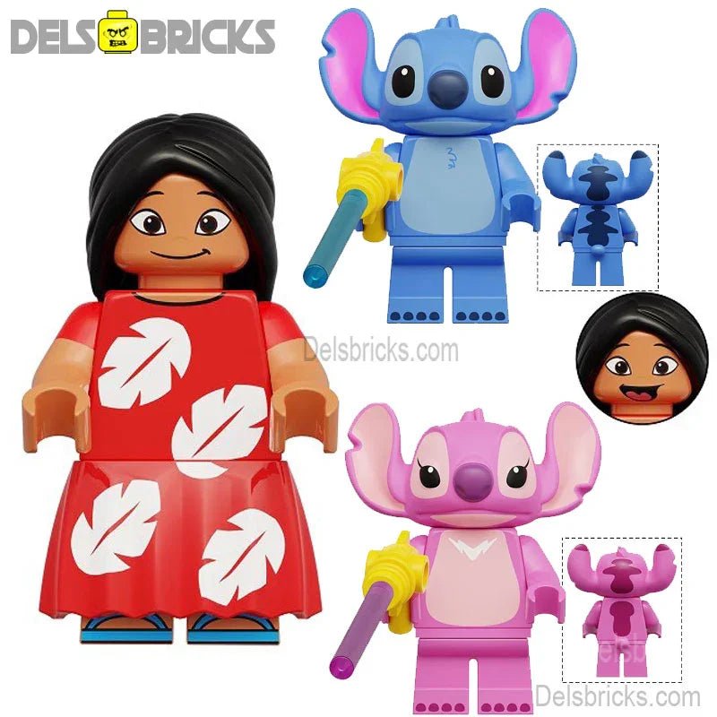 Lilo & Stitch set of 3 Lego Disney Lego Minifigures Custom Toys