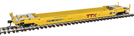 Walthers Proto 109124 HO Scale Gunderson Rebuilt All-Purpose 40' Well Car - Ready-to-Run -- TTX DTTX #457500 (New Logo)