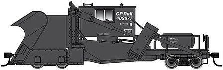 Walthers Proto 110118 HO Scale Jordan Spreader - Ready to Run -- Canadian Pacific #402877 (black)