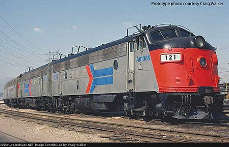 Walthers Proto 42512 HO Scale EMD FP7 - F7B LokSound 5 Sound and DCC -- Amtrak 117, 160 (Ex-SP, Phase I red, Platinum Mist, black with headless arro