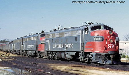 Walthers Proto 920-49528 HO Scale EMD FP7 - F7B Standard DC -- Southern Pacific(TM) 6449, 8295 (gray, red, white)