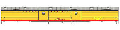 Walthers Proto 9201 HO Scale 85' ACF Baggage Car Union Pacific(R) Heritage Fleet - Ready to Run - Standard -- Union Pacific(R) #6334 "Art Lockman" (Armour Yellow, gray)