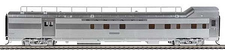 Walthers Proto 9601 HO Scale 85' Pulllman-Standard Baggage-Dormitory Transition Car -- Santa Fe (Real Metal Finish, Decals)