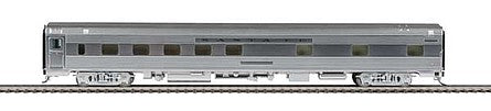 Walthers Proto 9606 HO Scale 85' Budd Pine Series 10-6 Sleeper - Ready to Run -- Santa Fe (Real Metal Finish, Includes Decals)