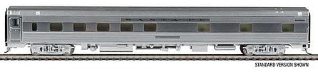 Walthers Proto 9626 HO Scale 85' Budd Pine Series 10-6 Sleeper -- Santa Fe - Pine Mesa (Real Metal Finish)
