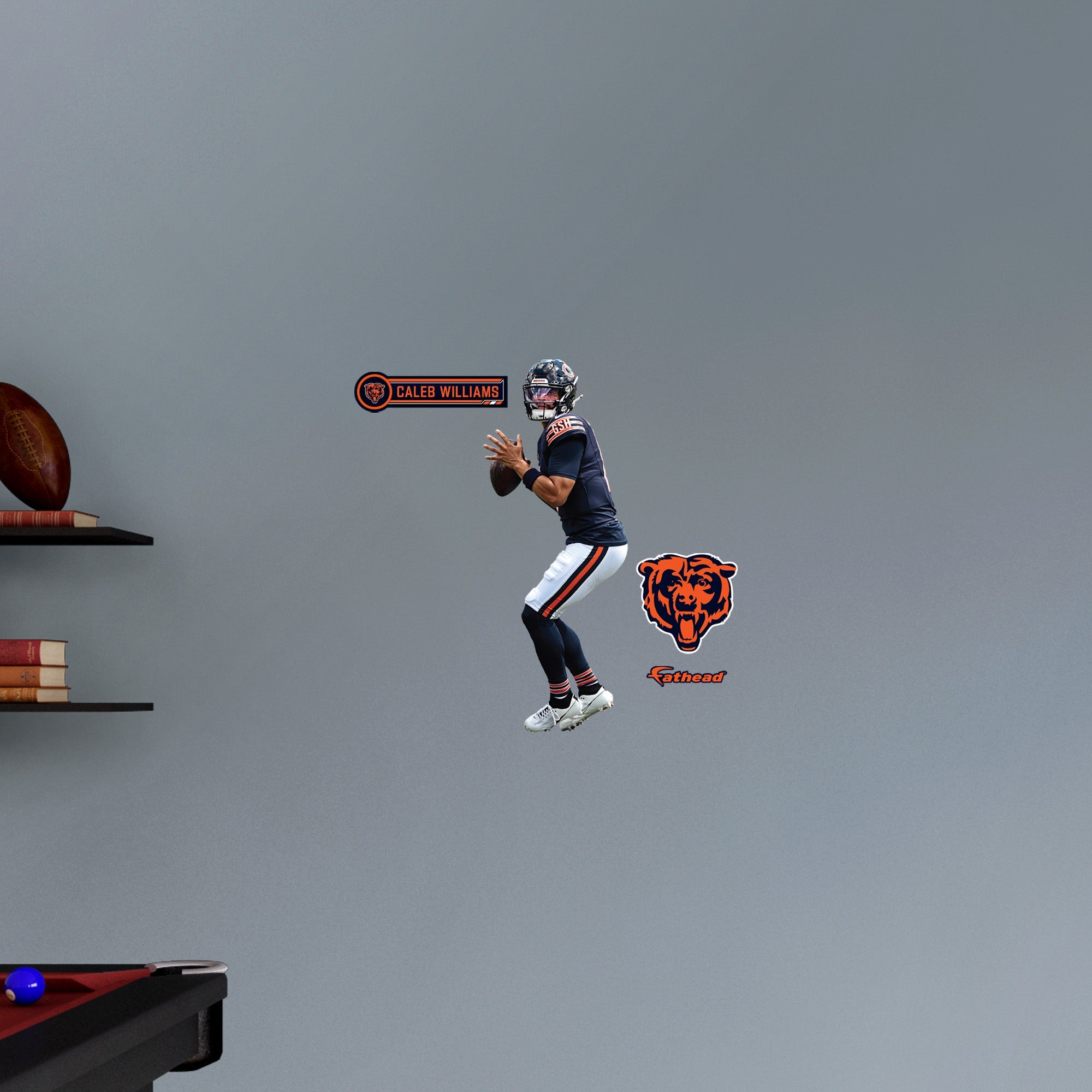 Caleb Williams - RealBig Collection - Official NFL - Chicago Bears - Reusable Vinyl Wall Decals