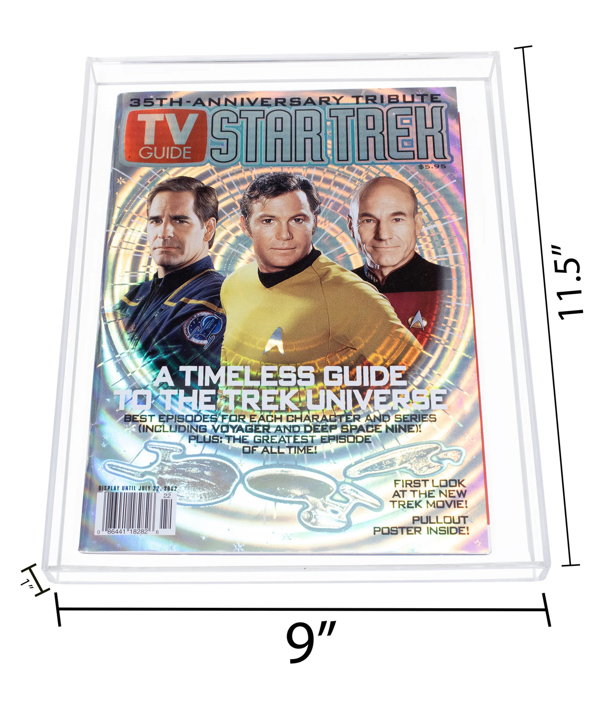 Clear Acrylic Display Case for Collectible Magazine, Comic Book or Playbill