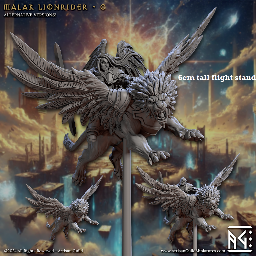 Malak Lionrider: Sculpt C (Female Angel Paladin Calvary Unit)
