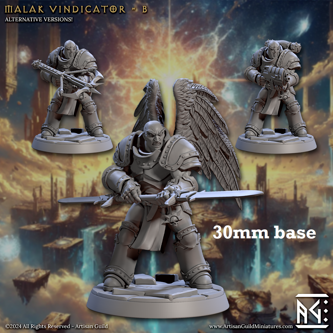 Malak Vindicator: Sculpt B (Male Angel Paladin)