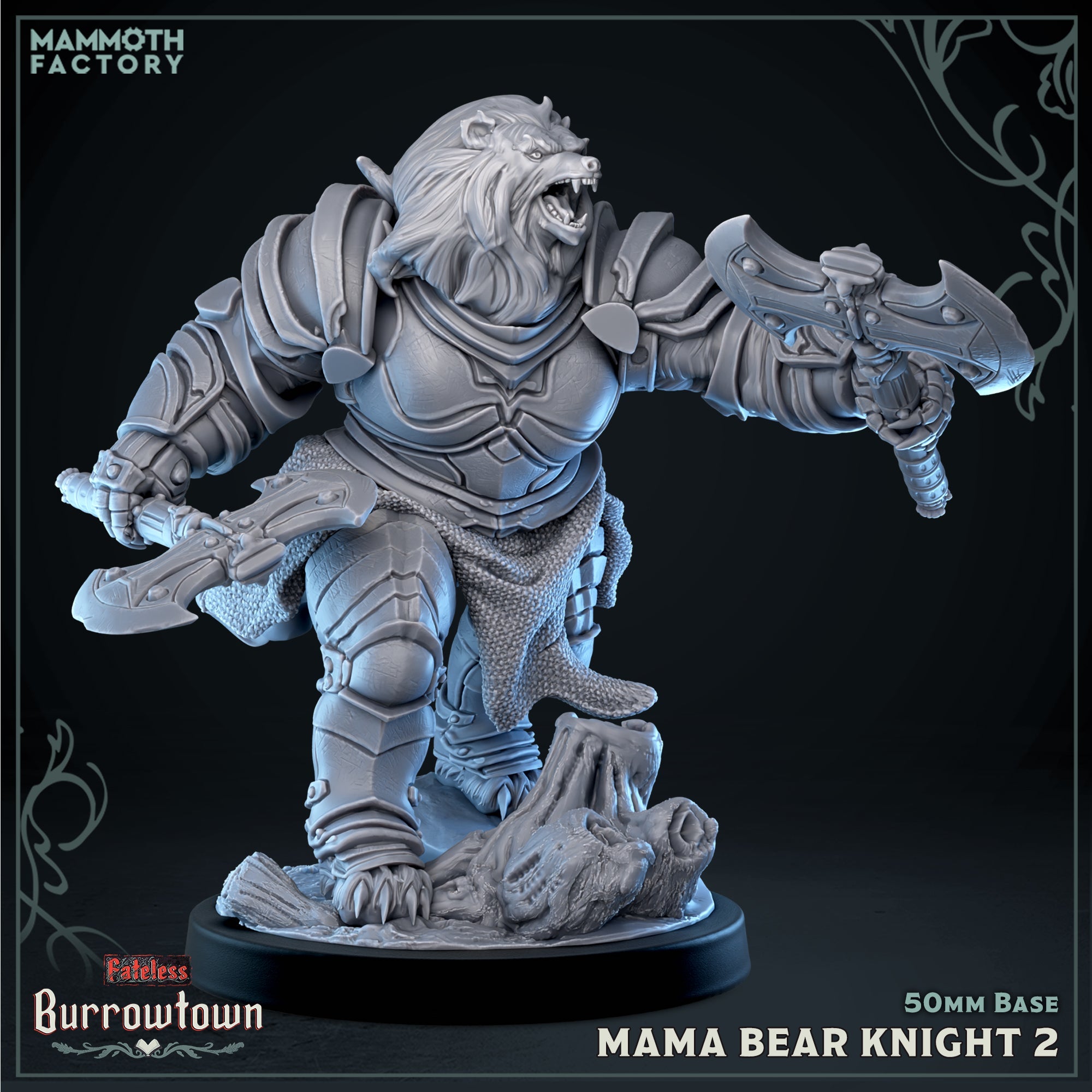 Mama Bear Knight (Female Bearfolk Soldier)