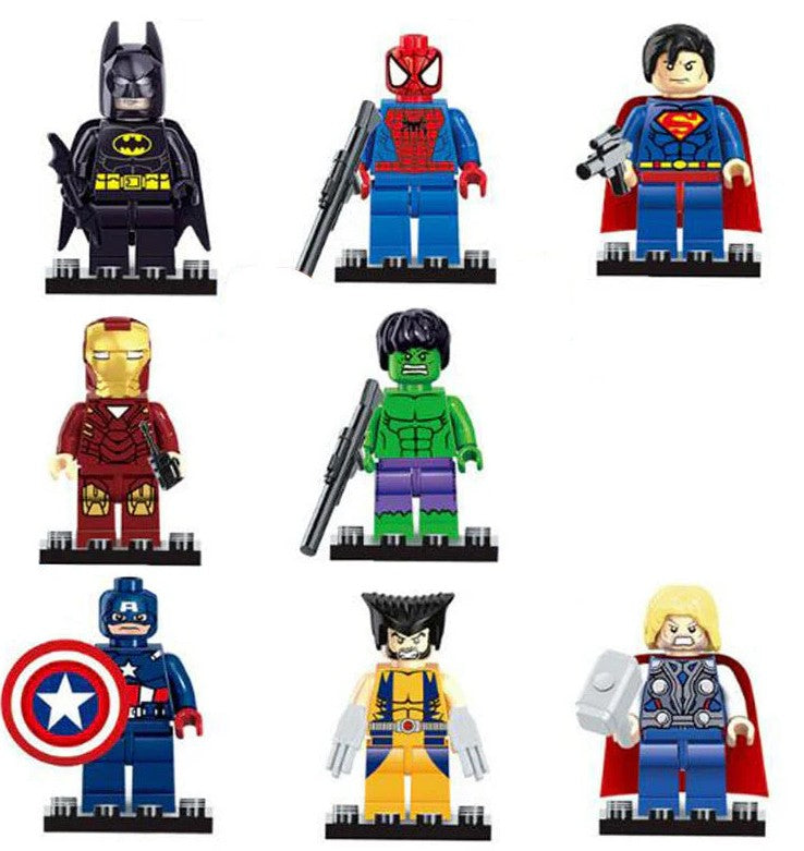 Superhero Series Custom Minifigure Set (8-Pack)
