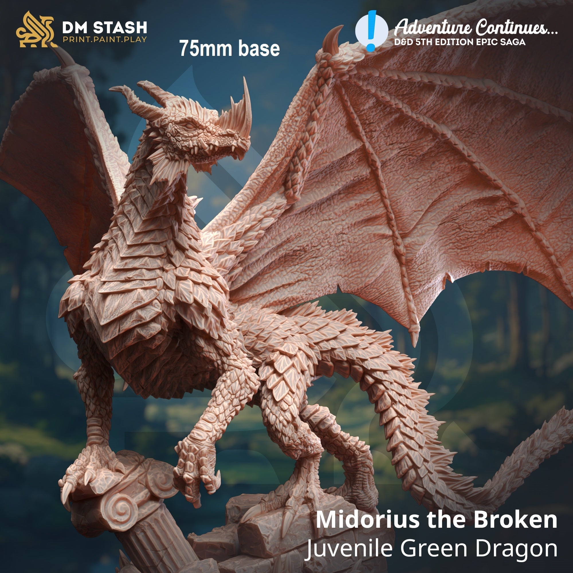 Midorius the Broken, Juvenile Green Dragon