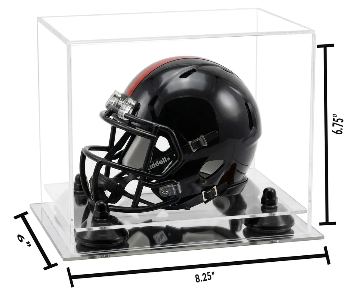Mini/Miniature Football Helmet (not Full Size) Display Case - Clear (A003/V45)
