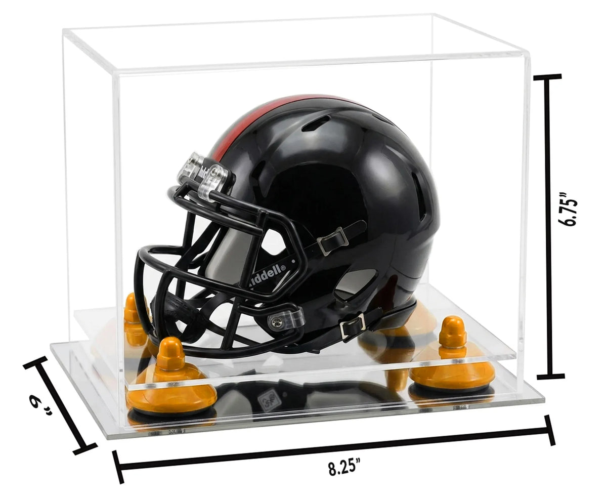 Mini/Miniature Football Helmet (not Full Size) Display Case - Clear (A003/V45)