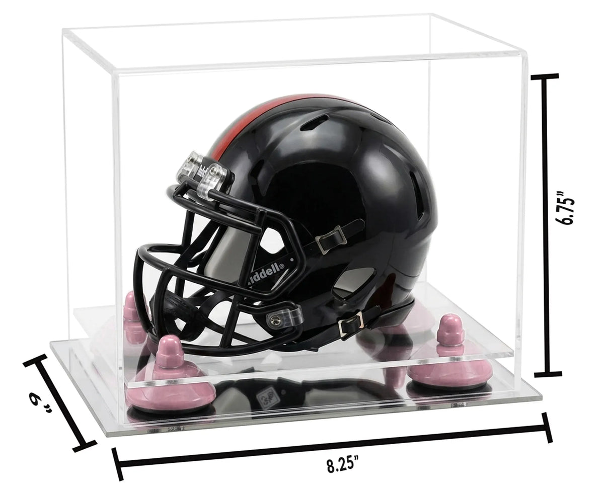 Mini/Miniature Football Helmet (not Full Size) Display Case - Clear (A003/V45)