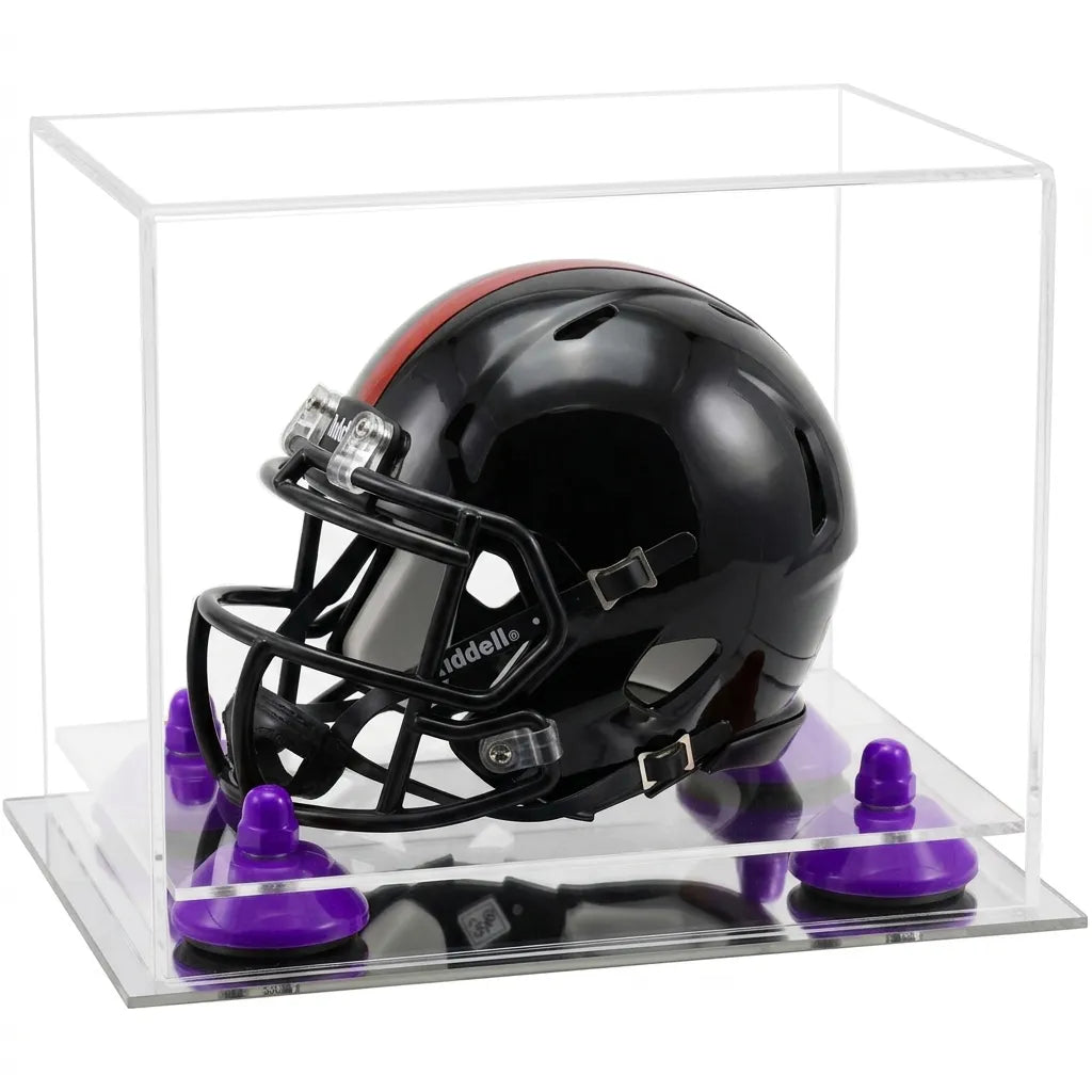 Mini/Miniature Football Helmet (not Full Size) Display Case - Clear (A003/V45)