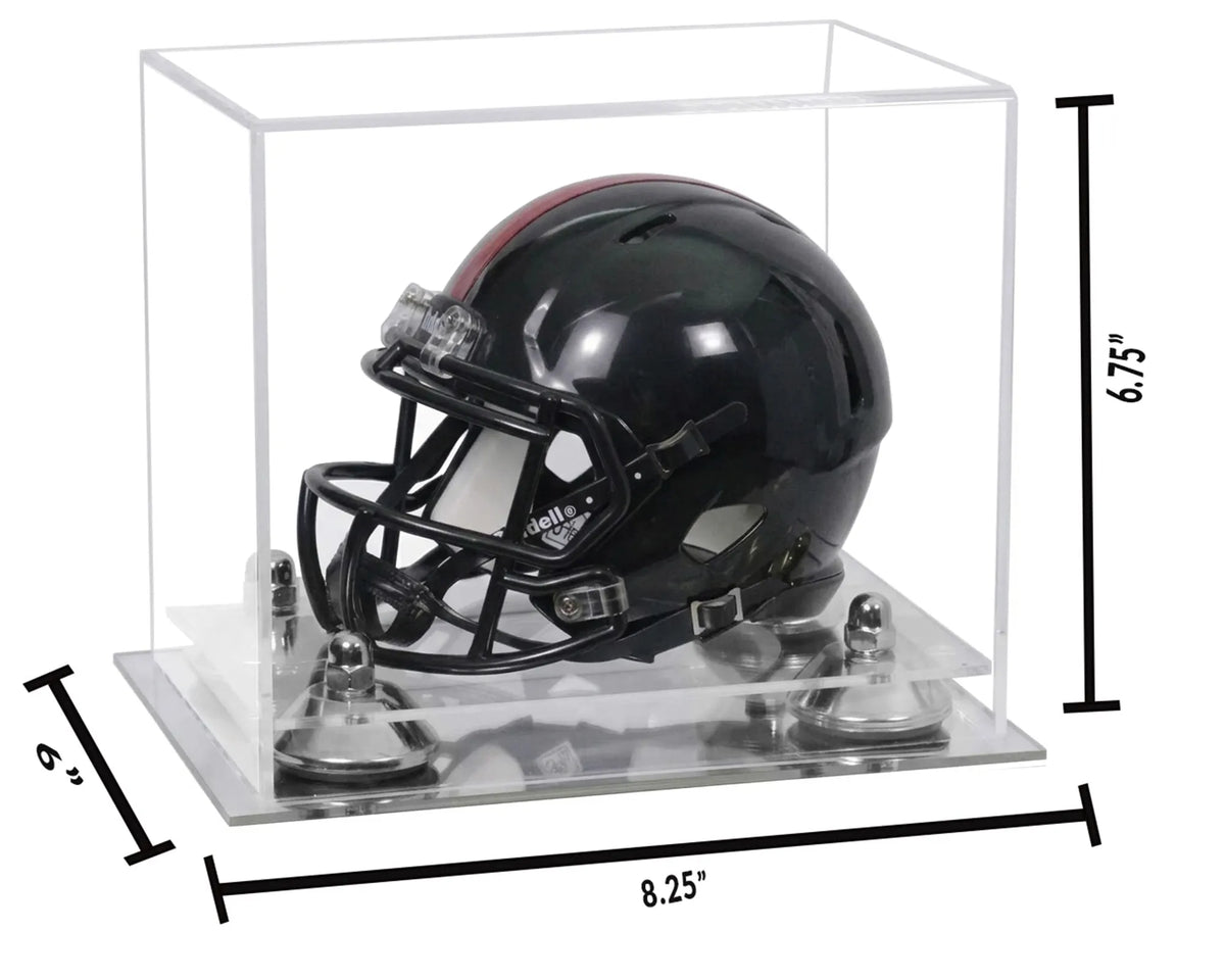 Mini/Miniature Football Helmet (not Full Size) Display Case - Clear (A003/V45)