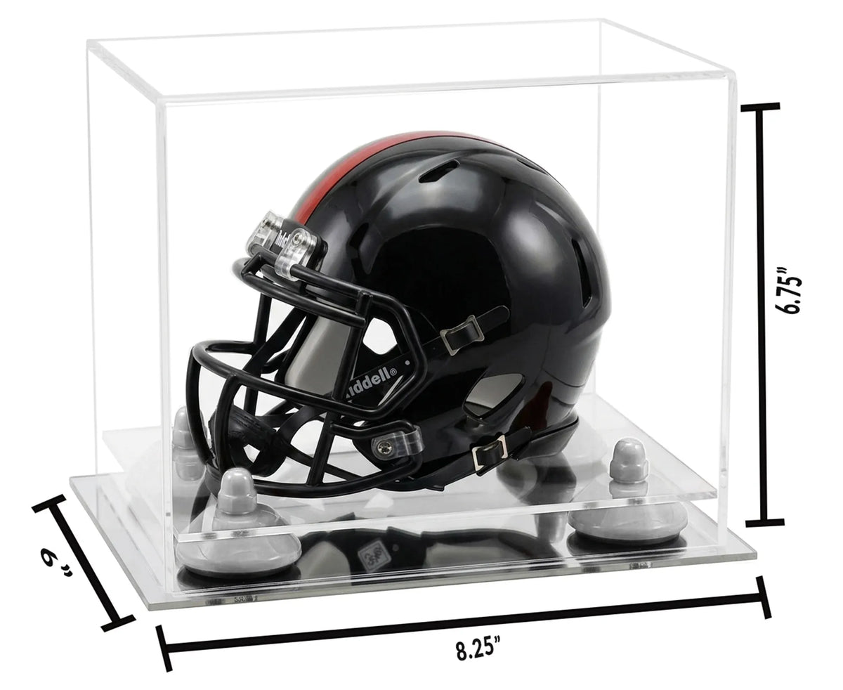 Mini/Miniature Football Helmet (not Full Size) Display Case - Clear (A003/V45)
