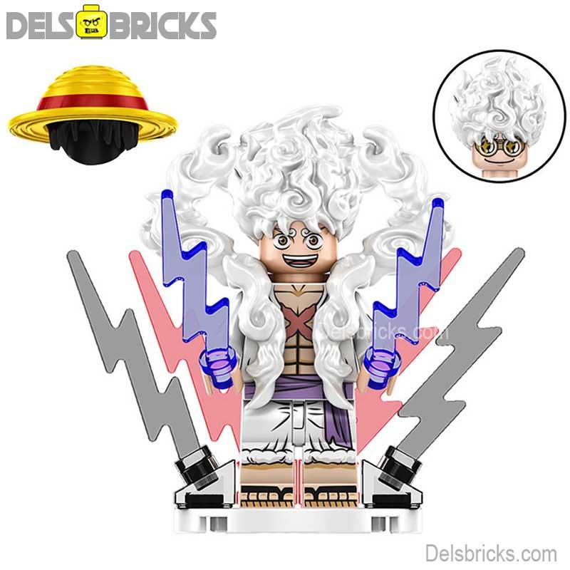 Monkey D Luffy Nika Sun God from One Piece Lego Anime Minifigures Cust