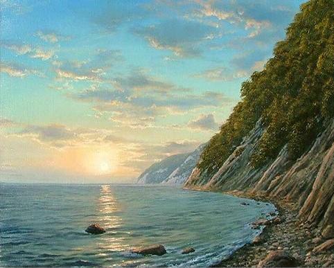 Mountain River Sunset