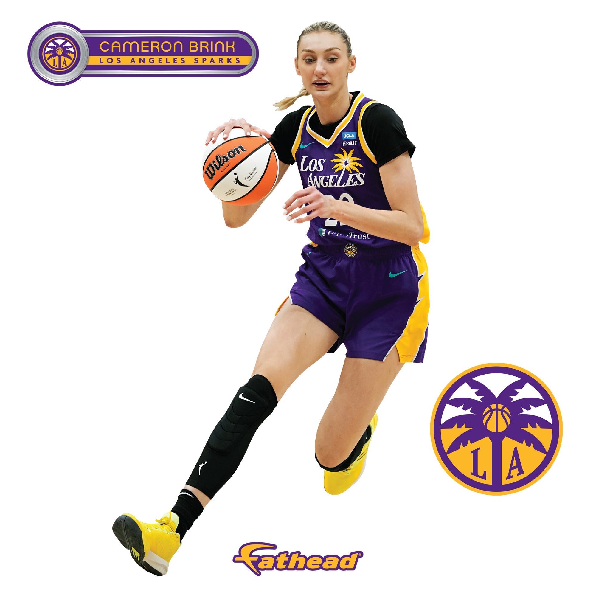 Cameron Brink - RealBig Collection - Official WNBA - Los Angeles Sparks - Reusable Vinyl Wall Decals