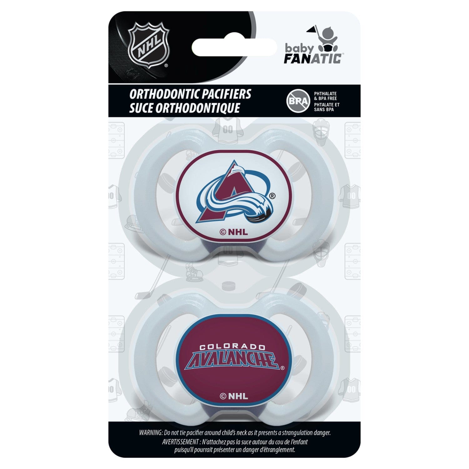 Colorado Avalanche - Pacifier 2-Pack