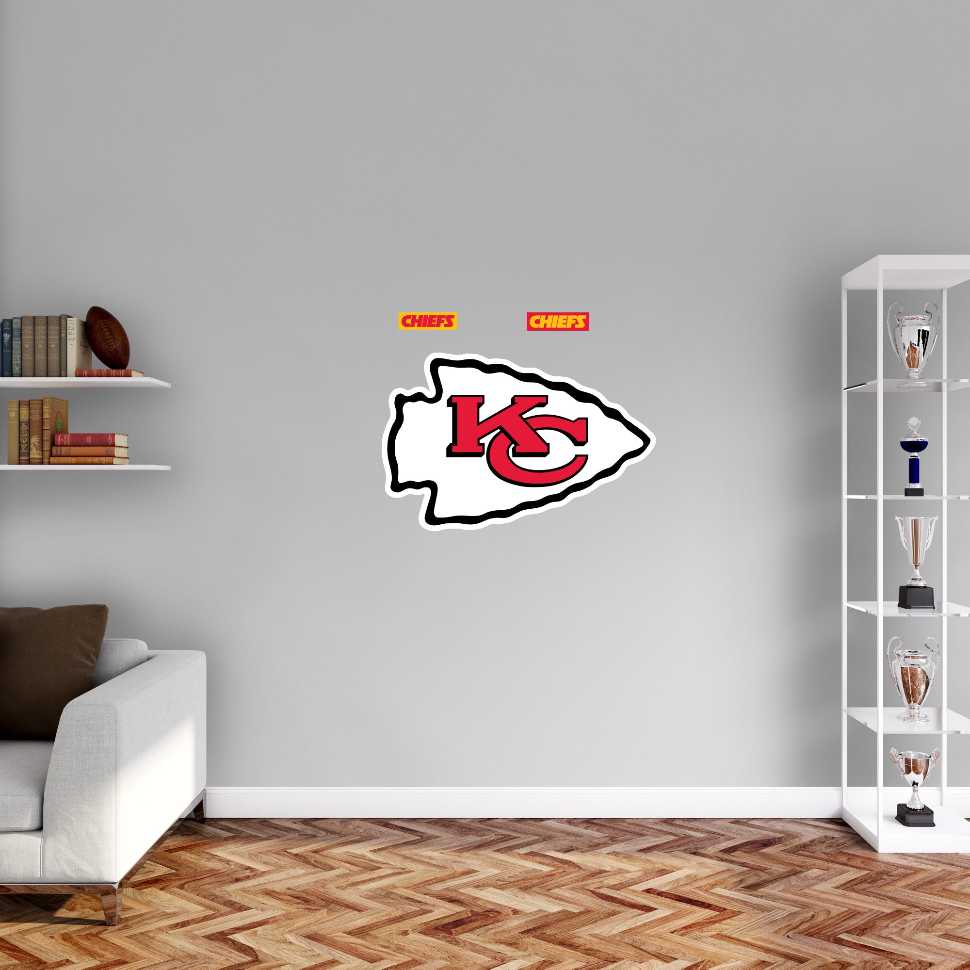 Kansas City Chiefs - RealBig Logo Collection - Official NFL - Reusable Vinyl Wall Decals
