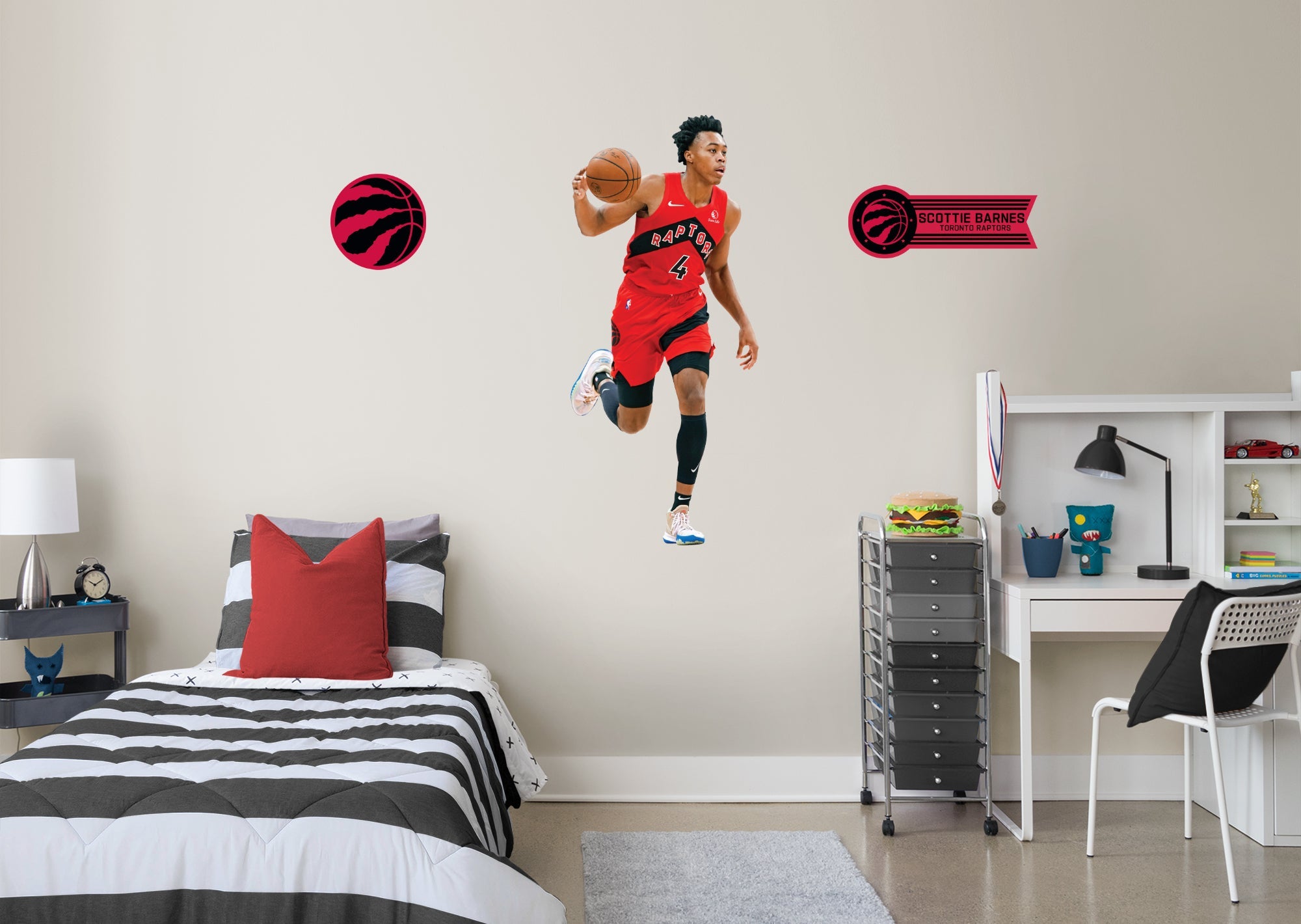 Scottie Barnes - RealBig Collection - Official NBA - Toronto Raptors - Reusable Vinyl Wall Decals